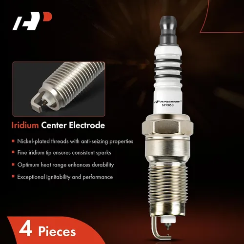 Miniatura 3 de A-Premium Bujías de iridio y platino compatibles con Ford Focus, Escort y Chevrolet Beretta, S10, GMC Sonoma y Buick Century y Isuzu Hombre