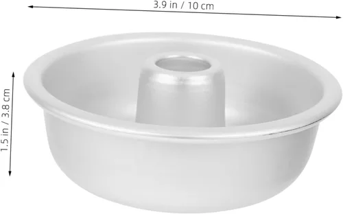 Miniatura 9 de BESTonZON Moldes de tubo para hornear Angel Food Cake Pan antiadherente Sartén de tubo de gasa de aleación de aluminio Molde de donas Molde