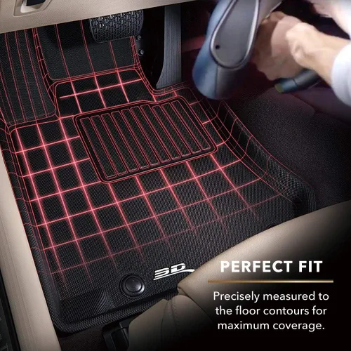 Miniatura 2 de 3D MAXpider L1HY02831509 - Alfombrillas para todo tipo de clima para Hyundai Santa FE de 6 y 7 plazas 2013-2018/Hyundai Santa FE XL 2019