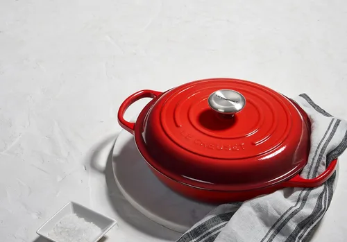 Miniatura 6 de Le Creuset Signature - Sartén de hierro fundido esmaltada con mango de hierro, 3,5 qt., alcachofa