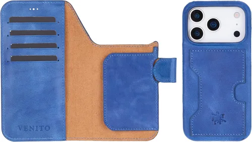 Miniatura 158 de Venito Florence - Funda de piel compatible con Samsung Galaxy S9, extra segura con bloqueo RFID, cartera desmontable para teléfono (gris decolorado)