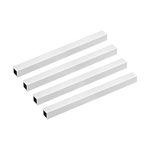 Miniatura 16 de uxcell Tubo cuadrado de aluminio 6063, 6mmx6mmx1mm de espesor de pared, 200mm de longitud, tubo de tubería recta sin costuras, 4 piezas