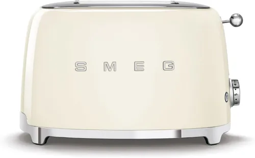 Miniatura 11 de SMEG Tostadora de 2 rebanadas con 6 ajustes preestablecidos y función de descongelación y bandeja de migas extraíble (Jade)