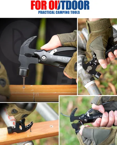 Miniatura 6 de BIBURY Rellenos de calcetines para hombres, martillo multiherramienta 12 en 1, regalos de elefante blanco para adultos, regalo para papá que lo