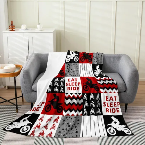 Miniatura 9 de Feelyou Manta de felpa de camuflaje amarillo para motocross, camuflaje para todas las estaciones, juego de manta de cama para sofá para niños, manta