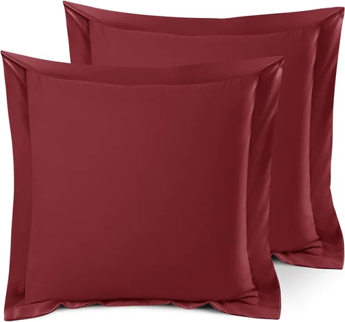 Miniatura 106 de Nestl Juego de 2 fundas tipo sham de almohada suaves - Fundas de almohada de microfibra de doble cepillado - Fundas de almohada de cama premium