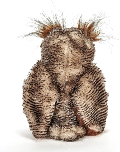 Miniatura 4 de The Petting Zoo Gran búho cornudo, peluche de animales salvajes, regalos para niños, animales salvajes de la vida silvestre, búho cornudo, 9 pulgadas