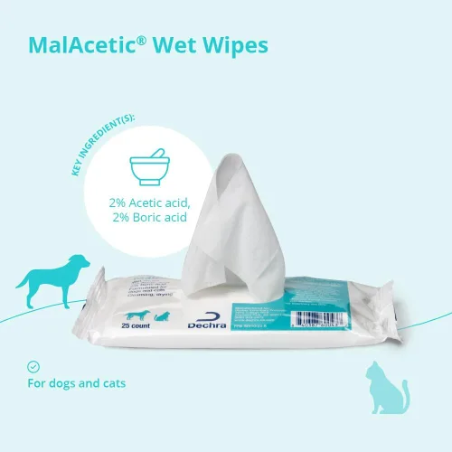 Miniatura 4 de MalAcetic Toallitas húmedas para perros y gatos, 25