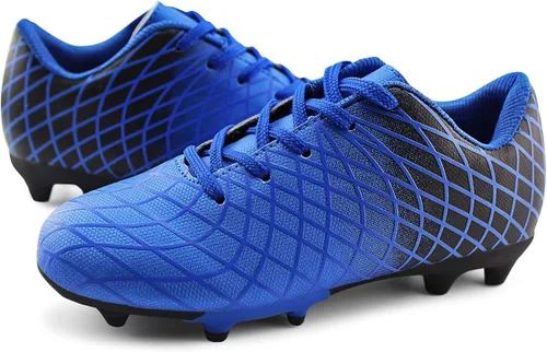 Miniatura 7 de JABASIC - Tacos de fútbol para exteriores para niños, zapatos de fútbol atléticos y firmes