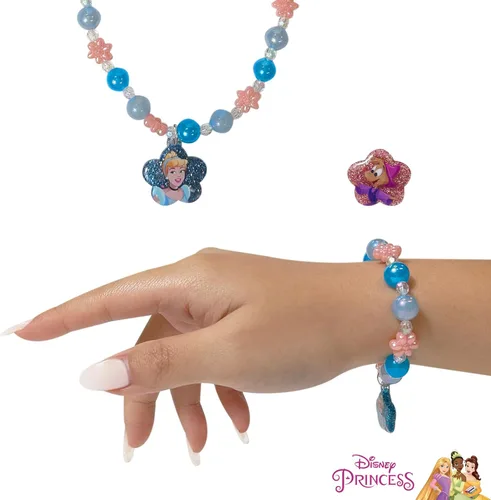 Miniatura 6 de LUV HER Disney Girls Jewelry Set - Dress up Toy Jewelry Box Set with Bead Necklace, Bracelet and Ring - Play Accessories - Ages 3+