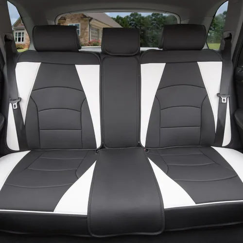 Miniatura 4 de Cojín de asiento FH Group tipo banco, de cuero sintético, ultracómodo, apto para la mayoría de los vehículos, camionetas, vehículos utilitarios