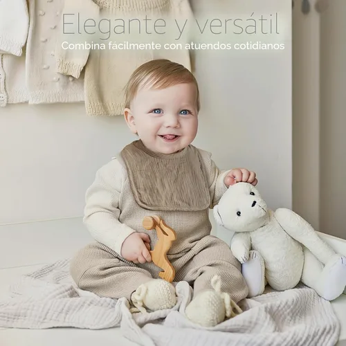 Miniatura 2 de Baberos de muselina para bebés para niños y niñas, baberos de algodón para babeo, baberos ajustables para recién nacidos para babeo y dentición 8