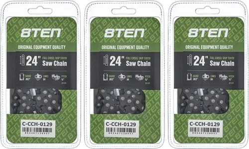Miniatura 177 de 8TEN Cadena de motosierra semi cincel de 6 pulgadas .050 1/4 42 DL para Worx WG320 Black & Decker LLP120 (paquete de 3)