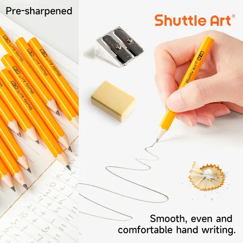 Miniatura 4 de Shuttle Art Paquete de 900 lápices de golf HB #2, mini lápices de madera de 3.5 pulgadas a granel, lápiz pequeño preafilado para niños profesores