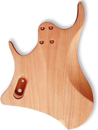 Miniatura 3 de DIY estilo sin cabeza kits de guitarra eléctrica cuerpo de caoba duro arce cuello usted construye la guitarra
