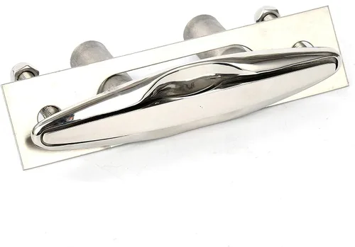 Miniatura 7 de Amarine Made Par de botes marinos de acero inoxidable 316 Pull up Cleat Flush Mount Cleat Lift