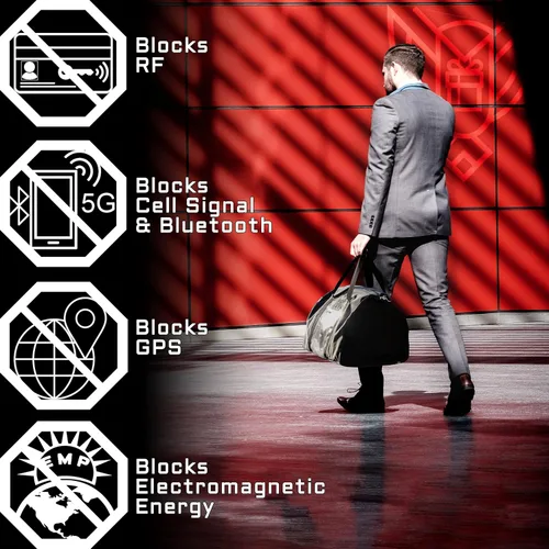 Miniatura 27 de Xtreme Sight Line ~ Xecutive Transport Faraday Bolsa de lona para torres de computadoras y otros dispositivos electrónicos grandes ~ Seguridad