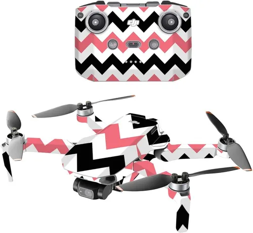 Miniatura 16 de MightySkins - Compatible con DJI Mini 2 Dron portátil - Chevron turquesa Funda protectora de vinilo duradera y única Fácil de aplicar y cambiar
