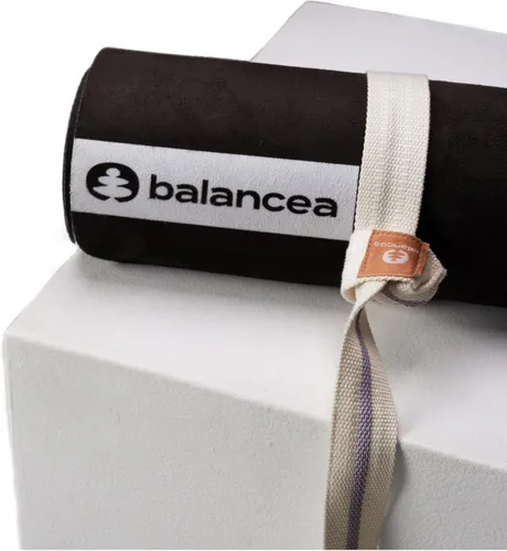 Miniatura 5 de Tapete de yoga con correa de 5 mm antideslizante de gamuza y TPE - Tapete ecológico para fitness y ejercicio para gimnasio en casa, pilates, yoga