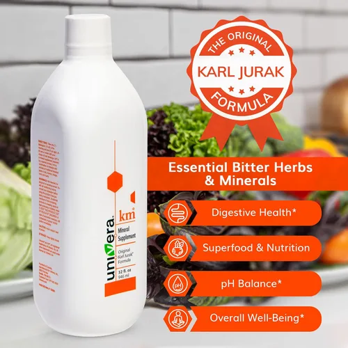 Miniatura 2 de Univera Suplemento mineral KM Fórmula original de Karl Jurak Rico en potasio y vitaminas Estabiliza el equilibrio del pH Apoya la digestión