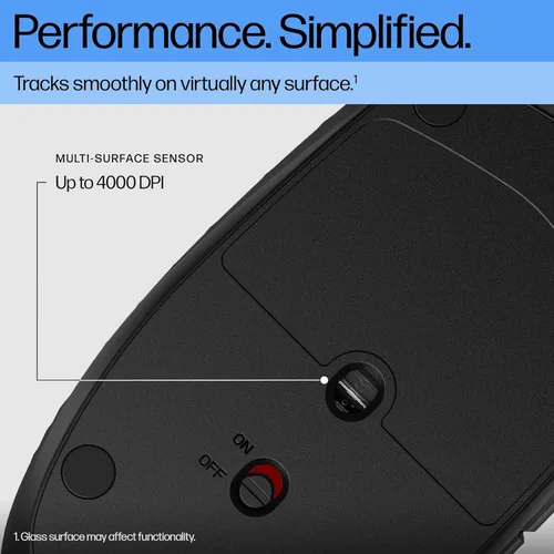 Miniatura 5 de HP Ratón Bluetooth Programable 420 – Bluetooth con Emparejamiento Rápido a 3 Multidispositivos, Batería de 2 Años, 4K DPI, Clics Silenciosos