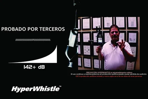 Miniatura 5 de HyperWhistle El silbato más fuerte del mundo original de hasta 142 db de alto alcance, muy largo, para árbitros, entrenadores, instructores