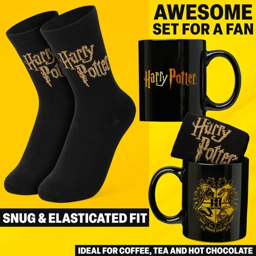 Miniatura 4 de Get Trend Juego de tazas de café y calcetines de Harry Potter, taza de cerámica de 11.5 onzas con calcetines altos, bonitos regalos para mujeres