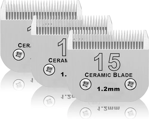 Miniatura 17 de Hojas para aseo de mascotas para perros desmontables - Tamaño 7FW, hoja ancha para aseo de perros, longitud de corte 3.2 mm (1/8"), compatible