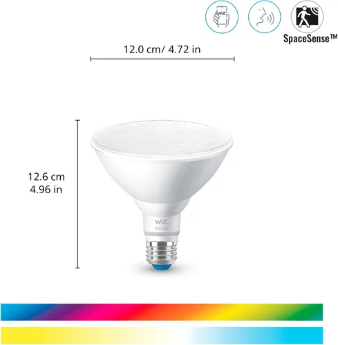 Miniatura 2 de Bombilla LED inteligente de color WiZ Connected de 120W PAR38 - Se conecta a tu Wi-Fi - Bombilla inteligente E26 - Controla con voz o aplicación +