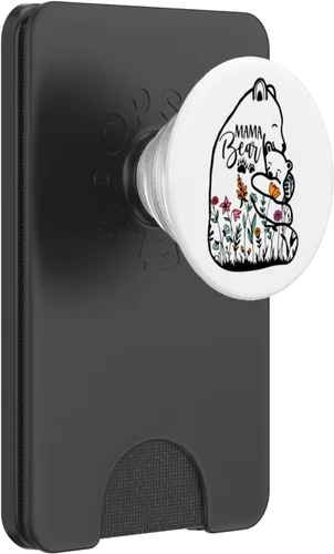 Miniatura 7 de Mama Bear Wildflower Vintage Retro PopSockets PopGrip intercambiable PopGrip