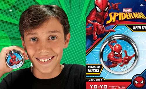 Miniatura 3 de JA-RU Marvel Avengers Toys YoYo Toy (2 unidades Spiderman) Juguete para ansiedad de superhéroes Spiderman y Hulk para niños, Yoyo para Spiderman Yoyo
