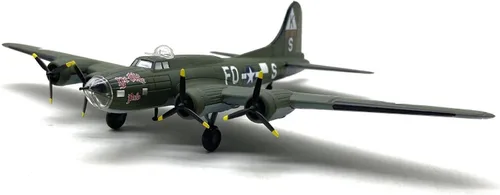 Miniatura 5 de DAGIJIRD B-17 Bomber 1/144 Escala Diecast Display Modelo Fighter Militar Avión Modelo con Soporte para Colección Regalo