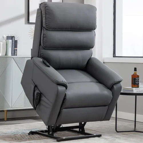Miniatura 16 de Silla Reclinable con Elevación Eléctrica con Masaje de Vibración y Calor para Personas Mayores de Estatura Pequeña, Silla Elevadora Pequeña