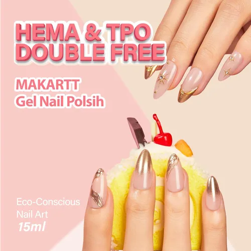 Miniatura 2 de Makartt Esmalte de uñas de gel Jelly Bright Nude de 0.5 fl oz (0.5 fl oz), sin hema, neutro, nude, efecto translúcido, efecto translúcido, remojar