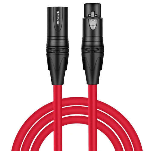 Miniatura 7 de Cable XLR de 3 pines macho a hembra para micrófono de baja Z para altavoz alimentado, LED DMX, efector, acualizador y más, 3 pies, color negro
