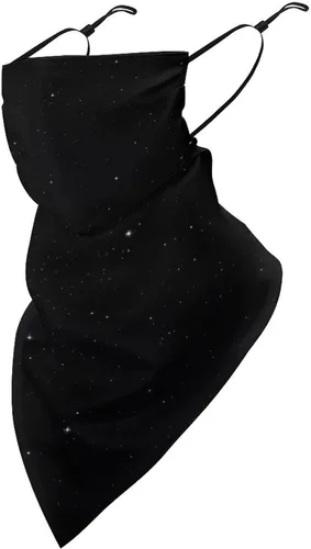 Miniatura 25 de Pañuelo triangular con lazo para las orejas, protección solar UV, bufanda para la cara