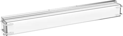 Miniatura 12 de Luz de baño LED sobre espejo de 16" con pantalla de lámpara blanca lechosa 4000K, acabado cromado de luz diurna, barra de baño (cromado)