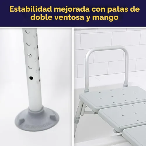 Miniatura 6 de Drive Medical plástico transfer Banco, Gris, 12011KD-1, Sin empaque de fábrica, Gris, 1, 1