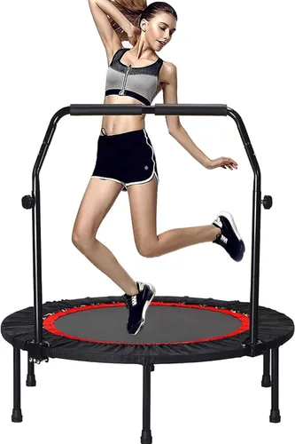 Trampolín plegable portátil Fitnes en el hogar, mini rebote para niños, adultos, carga máxima de 40 pulgadas, 330 libras