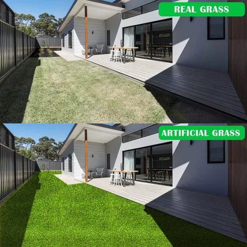 Miniatura 6 de ZGR HOME&GARDEN césped artificial de primera calidad, césped realista, césped sintético, césped grueso para mascotas, para interiores y exteriores