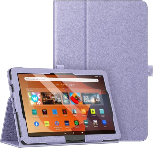 Miniatura 16 de Fintie - Funda tipo libro para tableta Amazon Fire HD 10 y Fire HD 10 Plus (solo compatible con versión de 11ª generación 2021), Funda de pie