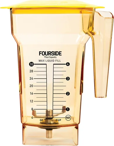 Miniatura 7 de Blendtec Tarro comercial FourSide de 75 onzas, tarro de repuesto de cuatro lados, compatible con la mayoría de las licuadoras Blendtec - Capacidad