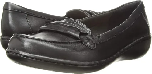 Miniatura 7 de Clarks Mocasines Ashland Bubble para mujer, Cuero negro