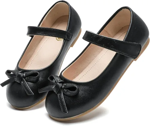 Miniatura 6 de kkdom Zapatos de vestir para niña, zapatos planos de ballet Mary Jane, zapatos escolares para niños pequeñosniños grandes