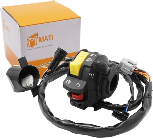Miniatura 7 de M MATI Interruptor de faro delantero izquierdo para Suzuki LTR450 QuadRacer 450 2006-2009 37400-45G00