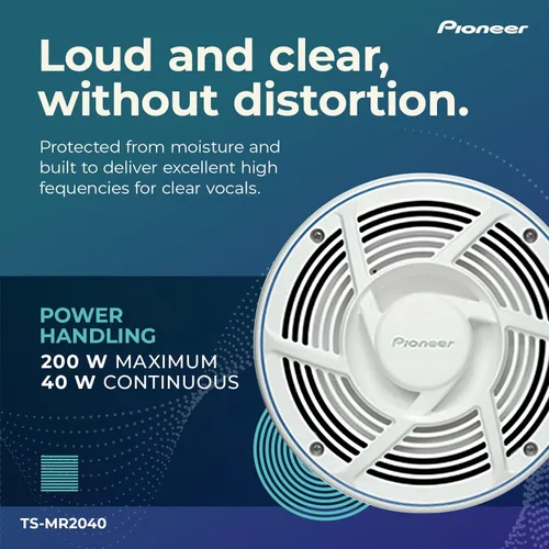 Miniatura 4 de Pioneer Altavoz marino TS-MR2040 de 8 pulgadas