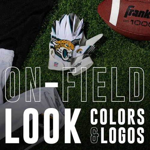 Miniatura 4 de Franklin Sports - Guantes de receptor de fútbol americano juvenil de la NFL, par de guantes de fútbol para niños con logotipos de equipos de la NFL