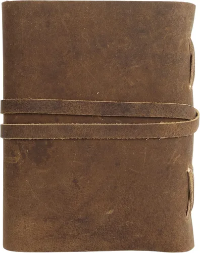 Miniatura 4 de Diario de Cuero Vintage Diario de Viaje Retro, Un Cuaderno de Papel Hecho a Mano Exclusivo con Diario Encuadernado en Cuero con Llave Diario Vintage