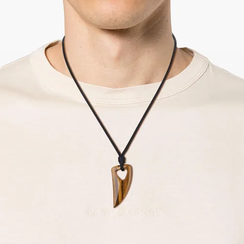Miniatura 3 de COAI Collar de diente de lobo con colgante de piedra de amuleto para hombre y mujer
