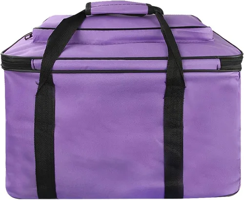 Miniatura 4 de Amplio organizador de arte y manualidades de viaje, bolsa cruzada plegable para artista, bolsa de hombro para dibujo, pintura, bolsa
